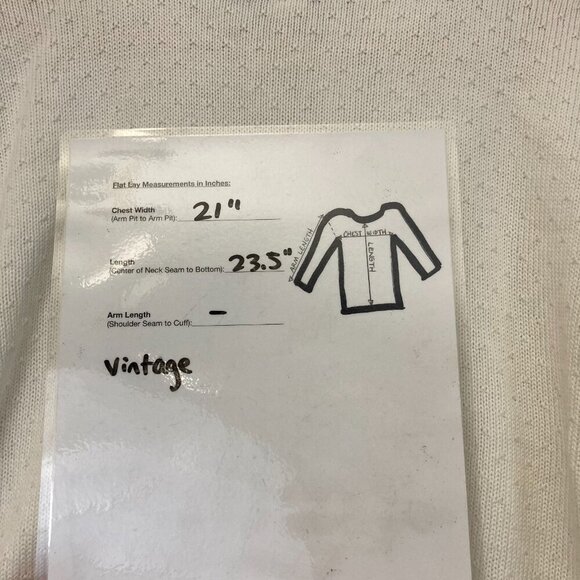 Vintage Bay Point Threads Womens Short Sleeve Sweater Small S White Embroidered - Picture 4 of 12